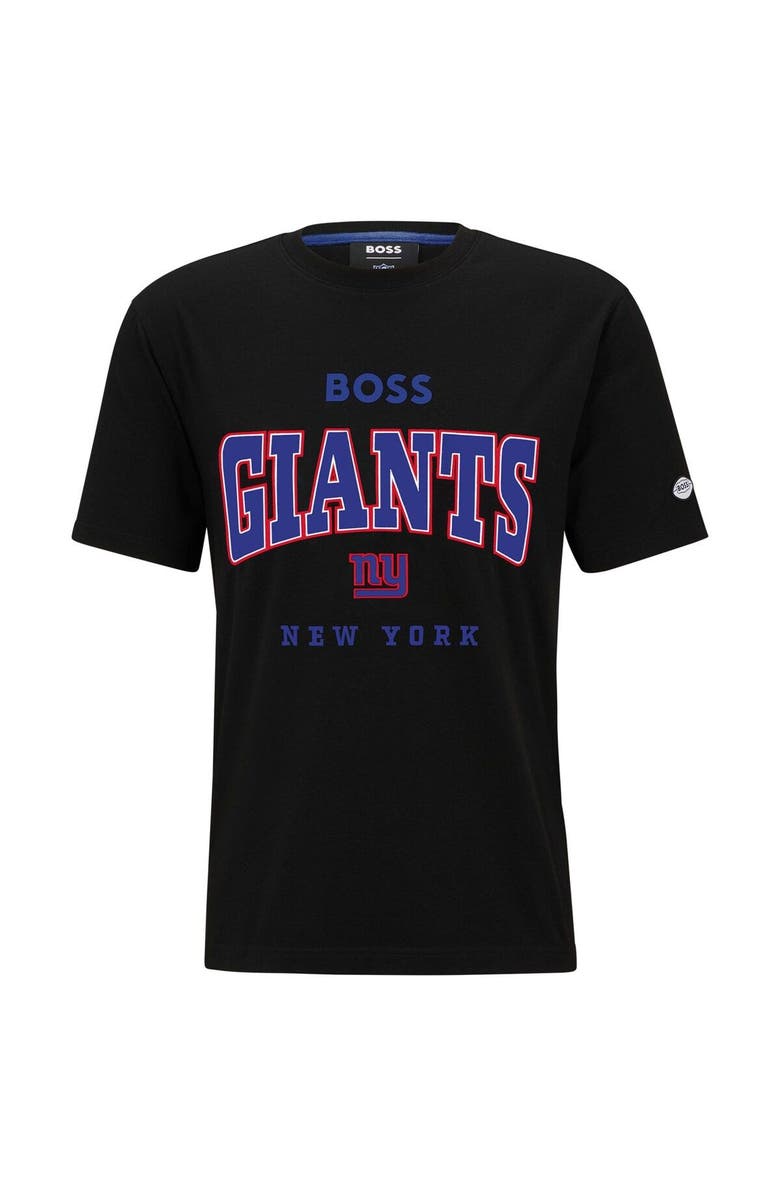 Boss X NFL Men's BOSS X NFL Black New York Giants Huddle T-Shirt, Main, color,