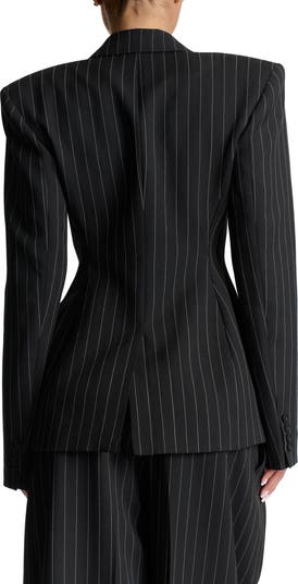 Pinstripe Blazer