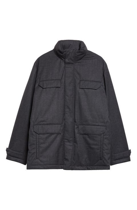 Ultralight Wool Blend Field Jacket