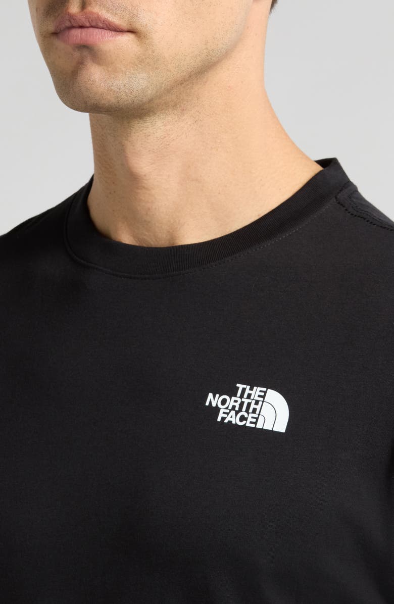 The North Face Box Logo Graphic Tee, Alternate, color, Tnf Black/ Tnf White