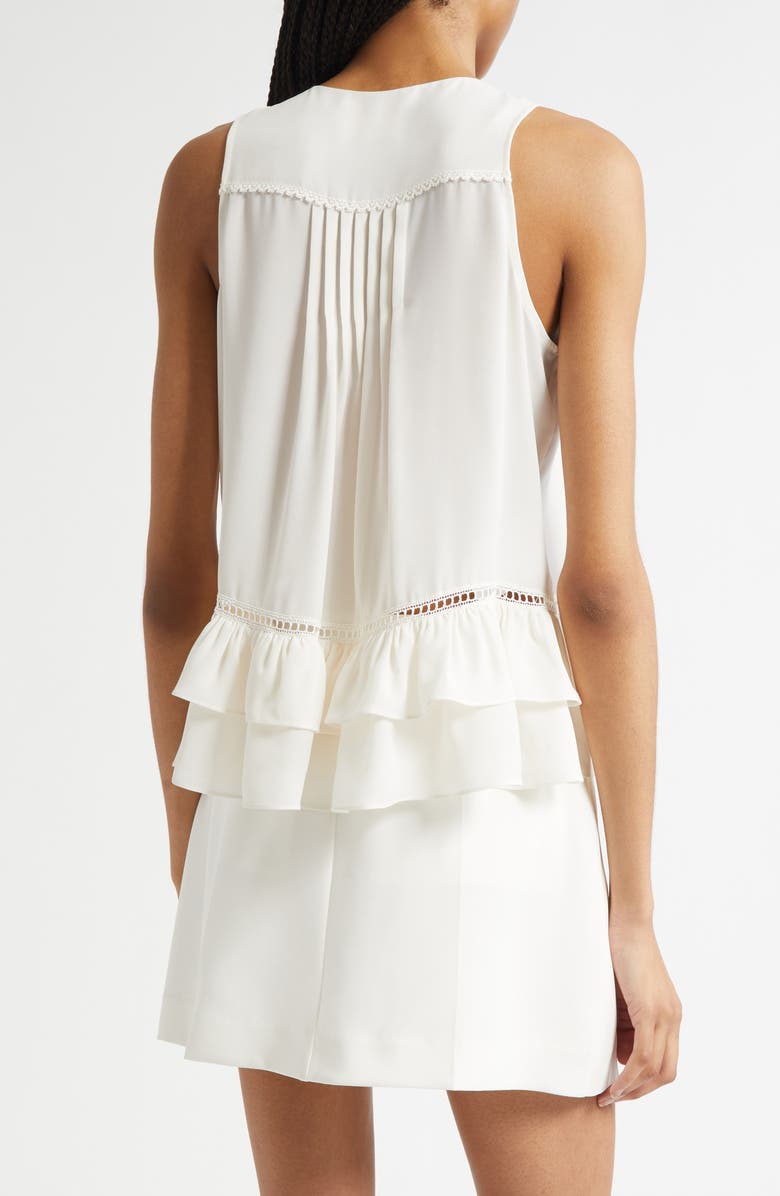 Cinq à Sept Leesal Pintuck Pleat Top, Alternate, color, Ivory