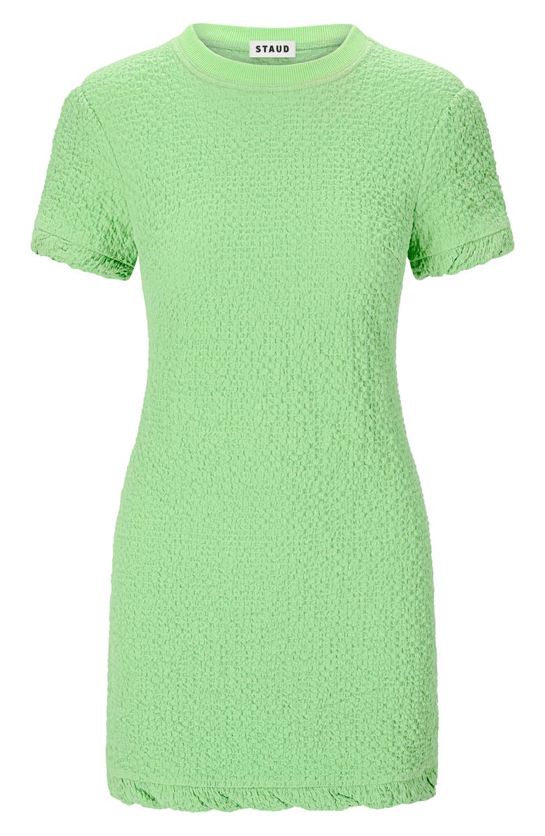 STAUD Delia Smock Minidress, Alternate, color, Sprout