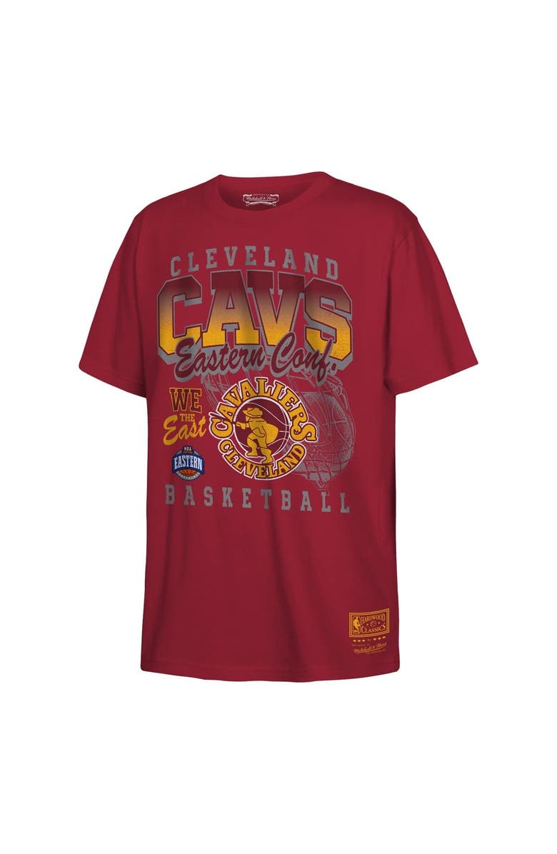 Mitchell & Ness Youth Mitchell & Ness  Wine Cleveland Cavaliers 2025 NBA Playoffs Retro Monumental T-Shirt, Alternate, color, 