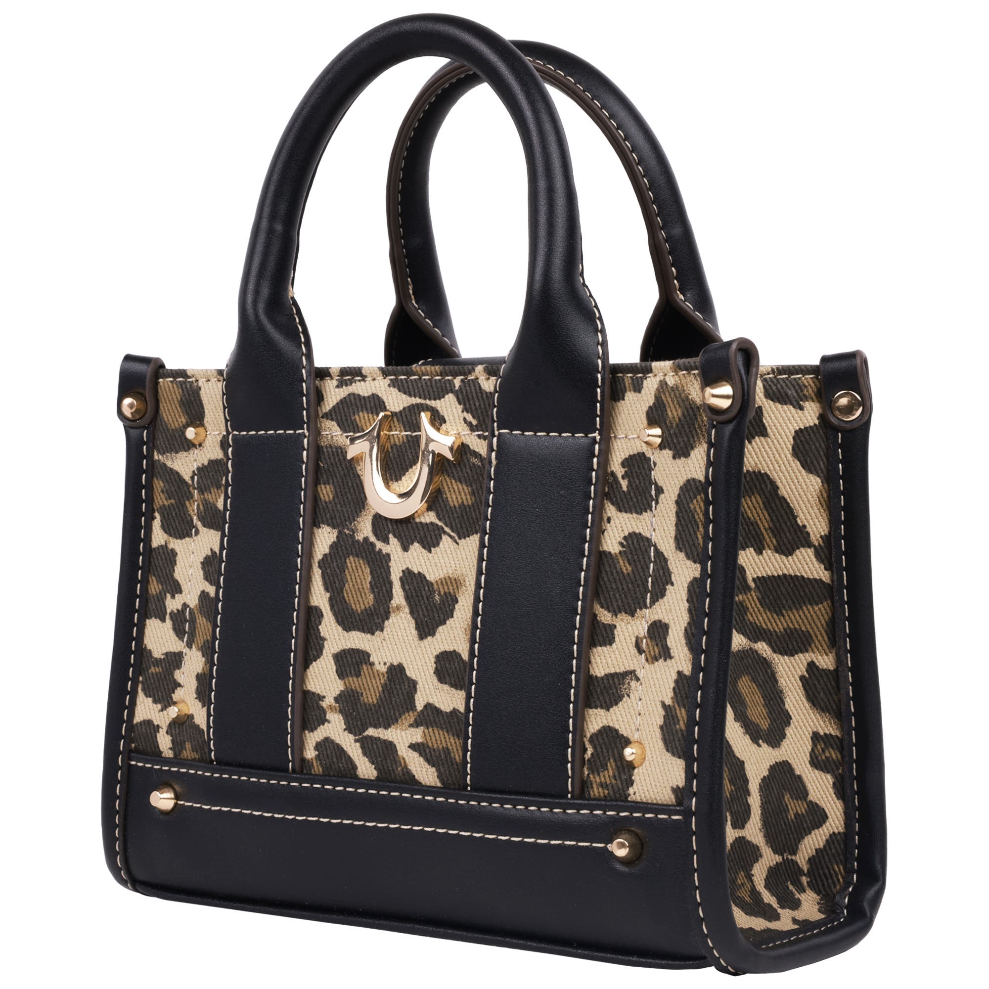 True Religion Leopard/PU Mini Tote, Alternate, color, 