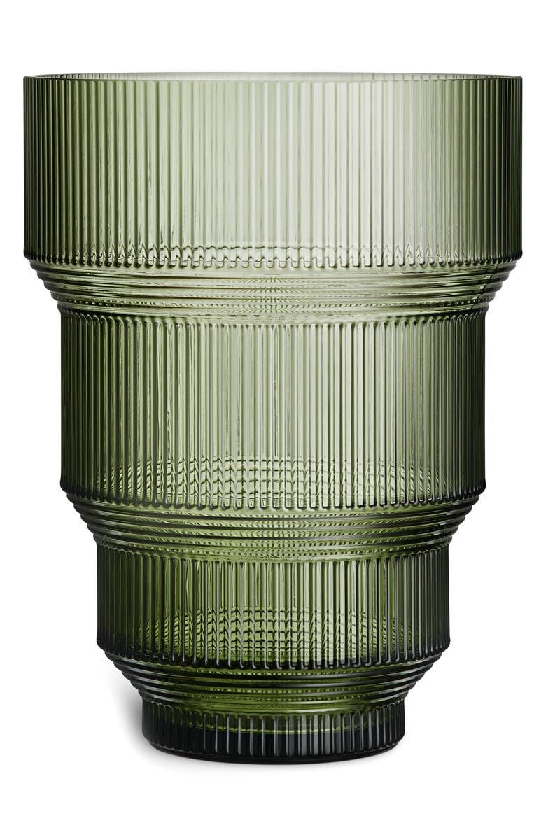 Kosta Boda Large Pavilion Crystal Vase, Main, color, Green