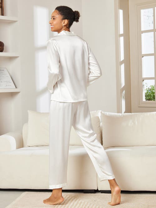 Silksilky Pajamas In White
