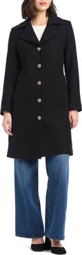 Kate Spade New York single breasted notch lapel coat