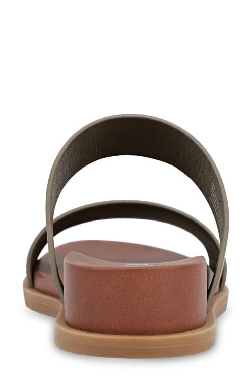 Mia Yelena Slide Sandal In Khaki