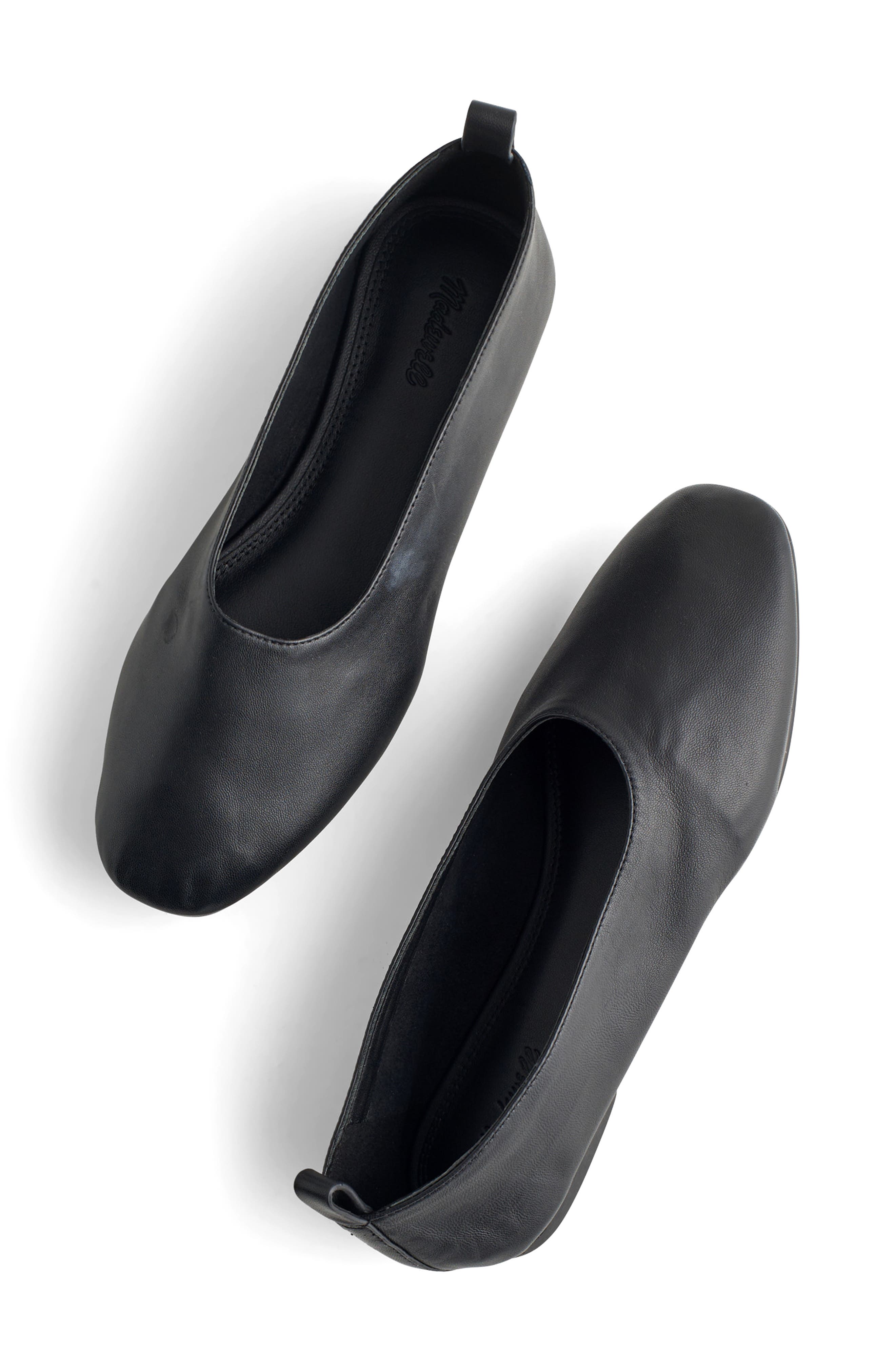 Freja Two Piece Ballet Flat, Alternate, color, TRUE BLACK