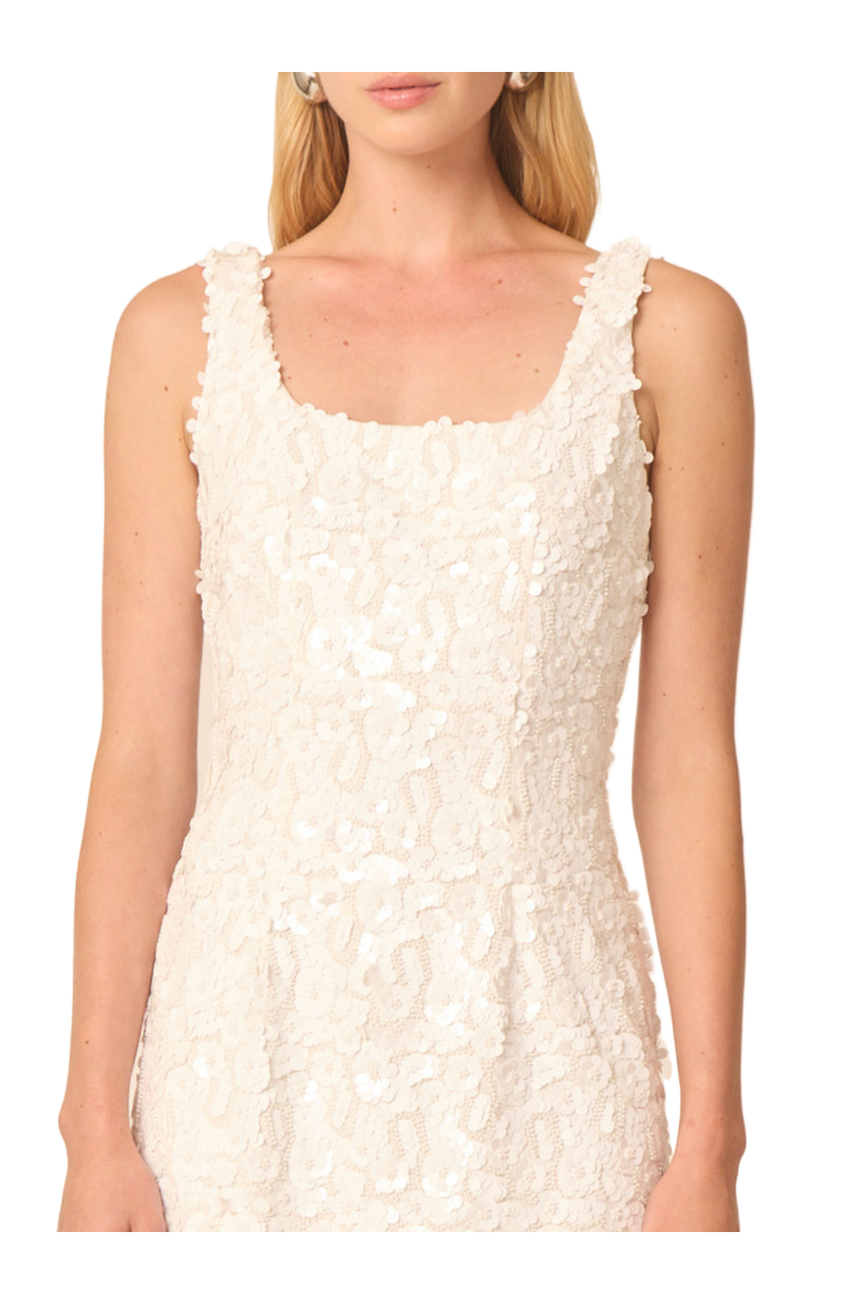 Gilner Farrar Elowen Dress, Alternate, color, White Floral Beading