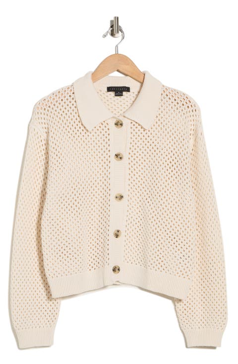 Cotton Open Stitch Cardigan