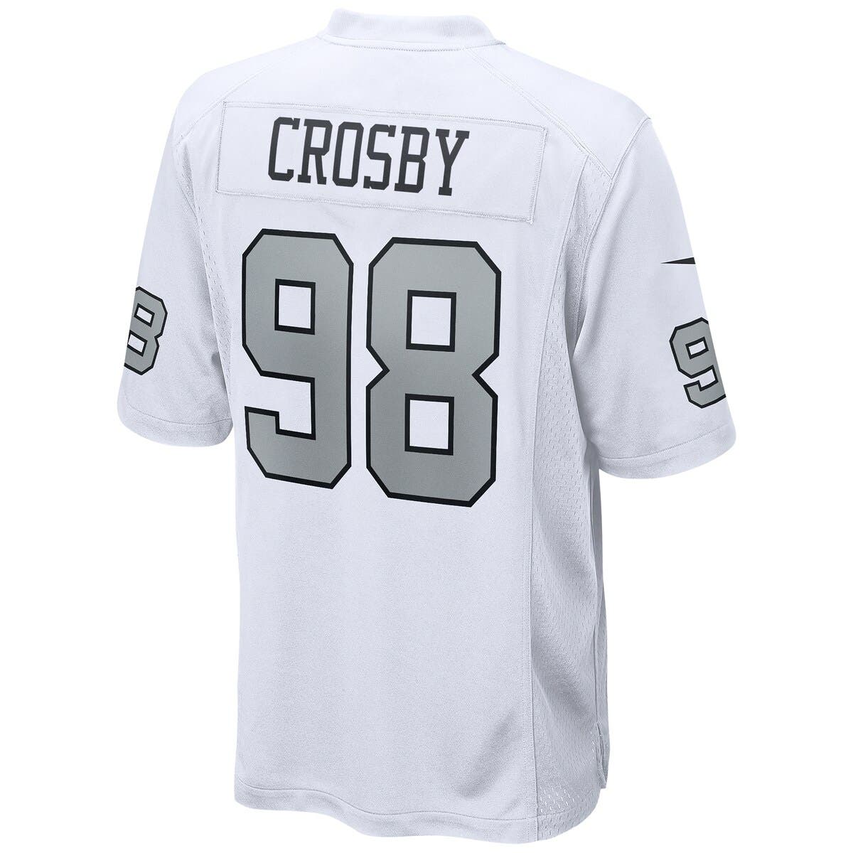 Nike Men's Nike Maxx Crosby White Las Vegas Raiders Alternate Game