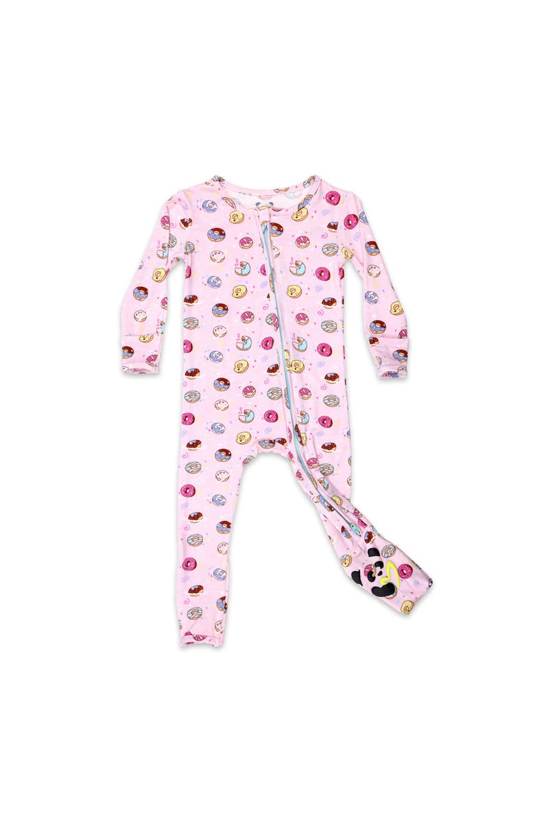 Bellabu Bear Baby Pink Space Donut Convertible Footie, Main, color, Pink Donut
