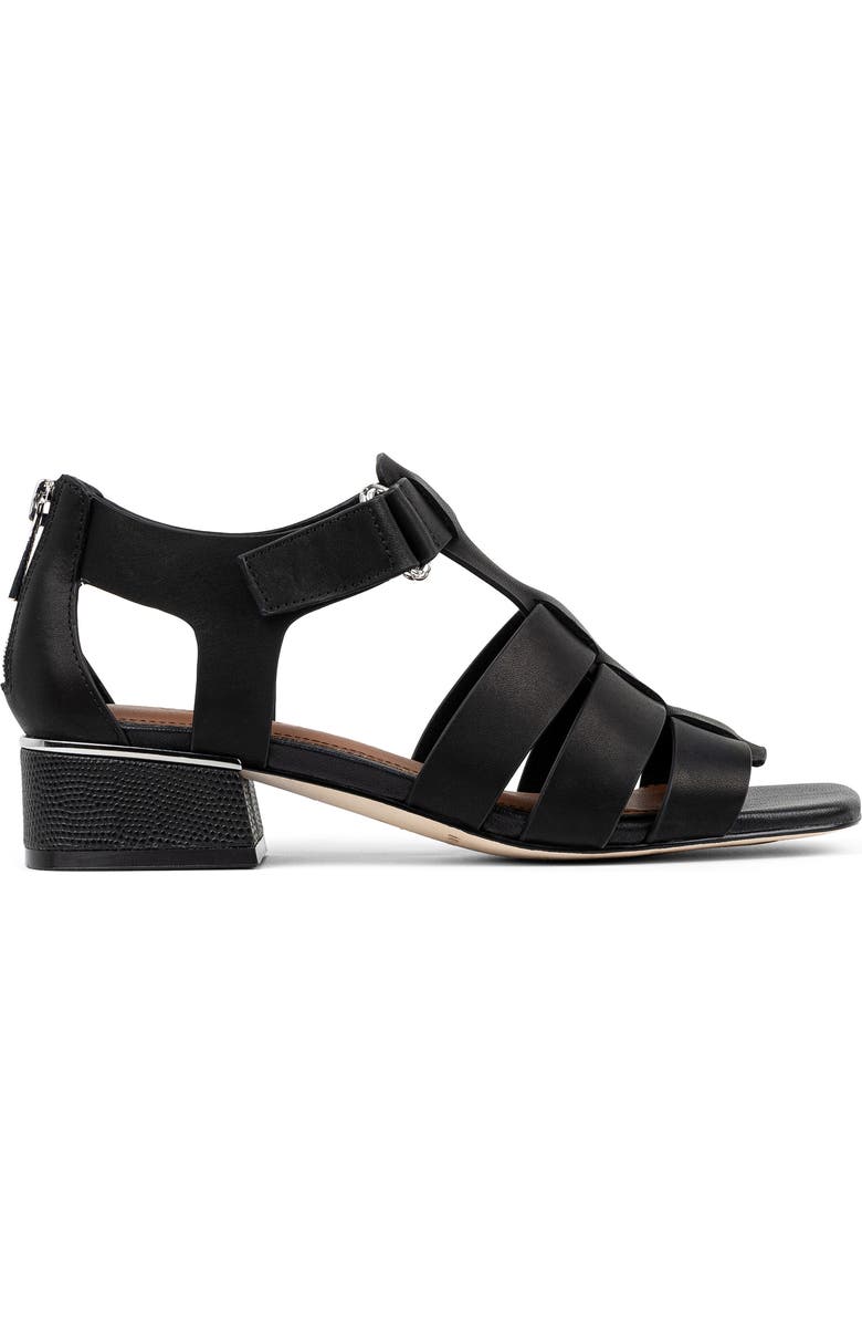 Donald Pliner Falesia Block Heel Fisherman Sandal, Alternate, color, Black