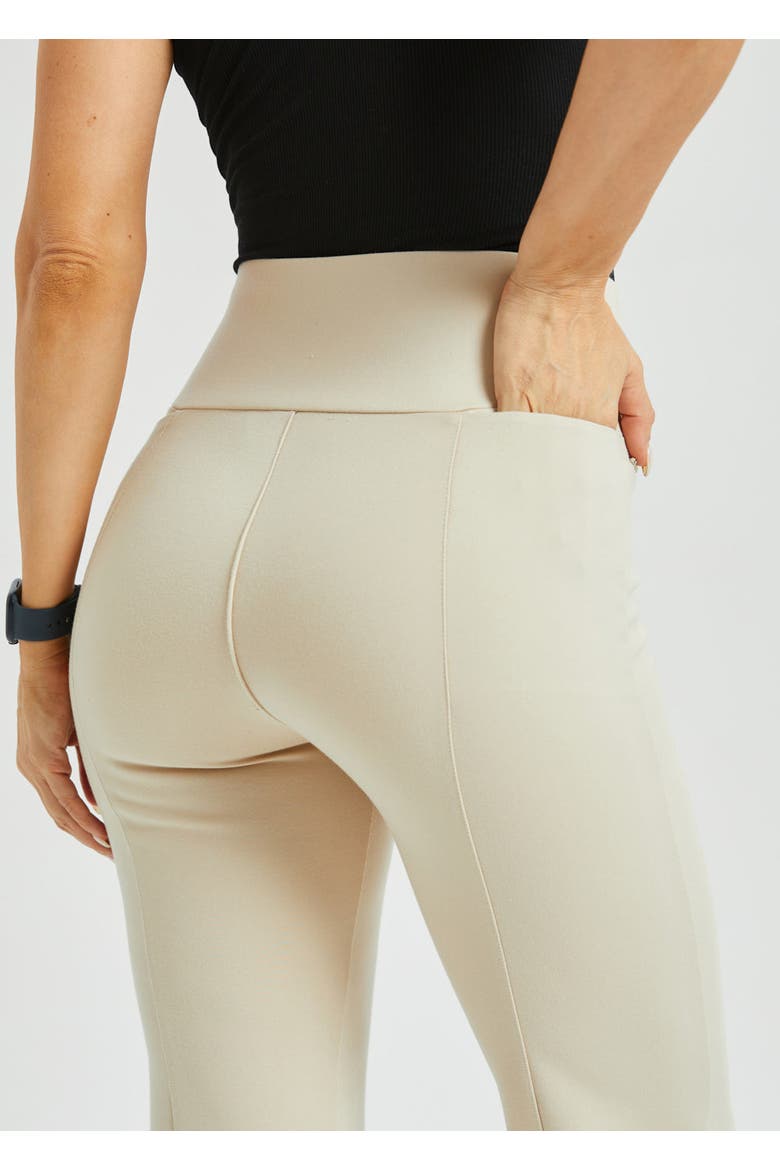 Power Down DPYP Dress Pant Yoga Pants Flare Leg, Alternate, color, Stone