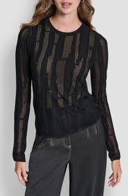 DKNY Mix Stitch Top