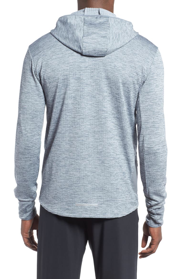 Therma Sphere Element Running Hoodie, Main, color, COOL GREY/ REFLECTIVE SILVER