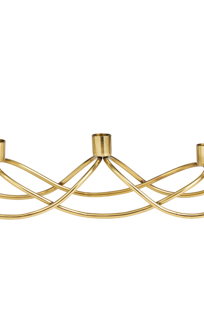 Novogratz Gold Stainless Steel Candleholder, Alternate, color, 