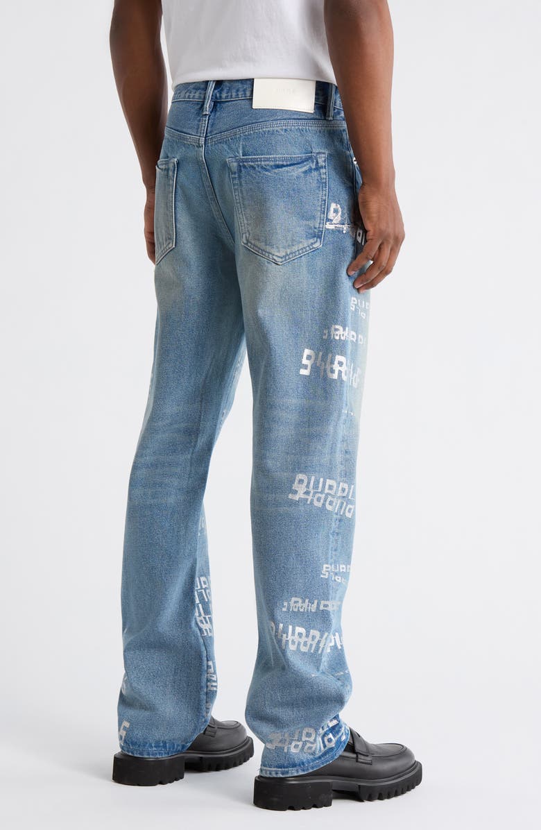 PURPLE BRAND Foiled Logo Jeans, Alternate, color, Light Indigo