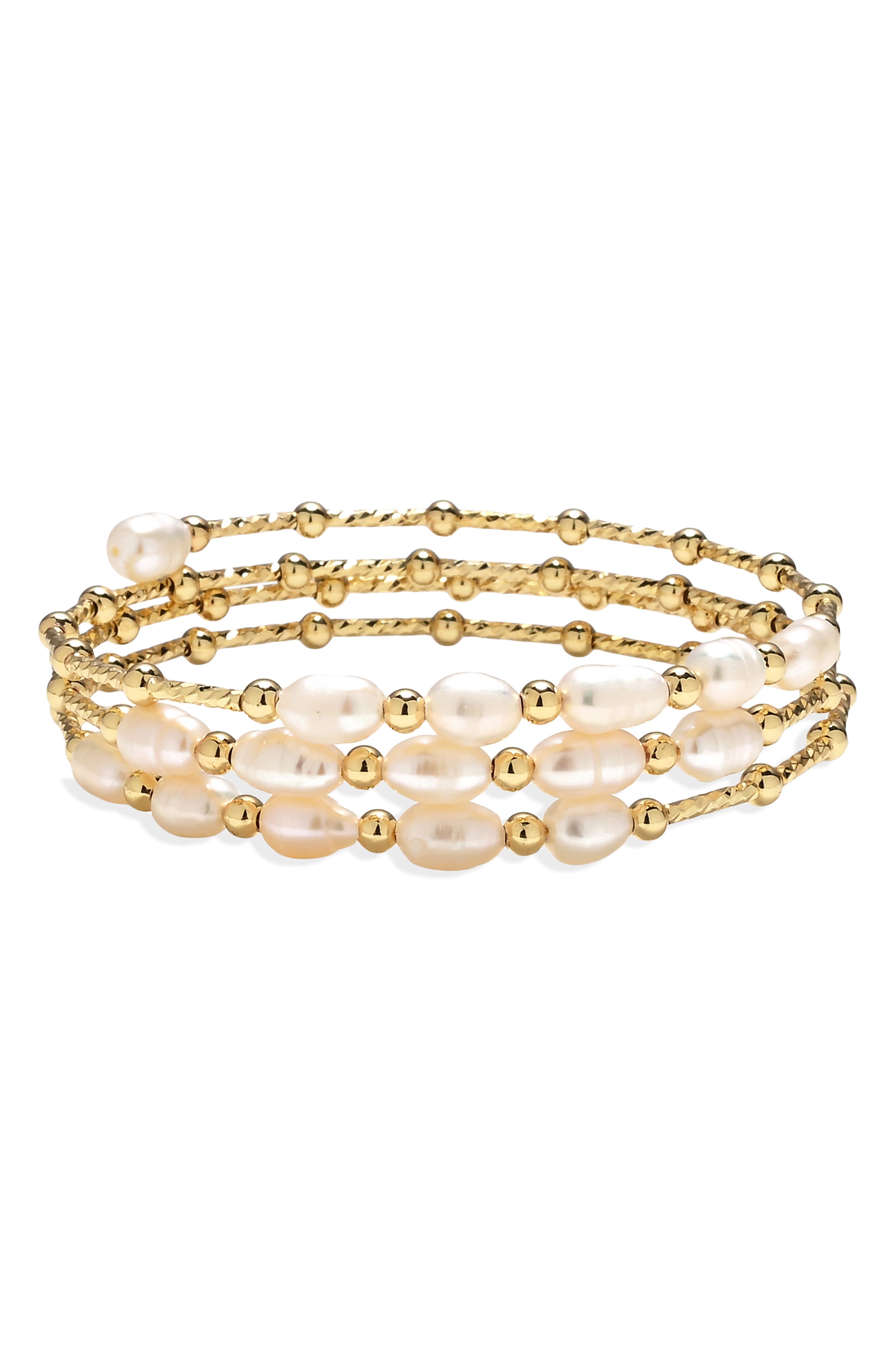 Florence Freshwater Pearl Wrap Bracelet