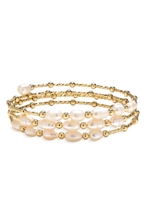 Florence Freshwater Pearl Wrap Bracelet