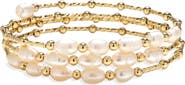 EYE CANDY LOS ANGELES Florence Freshwater Pearl Wrap Bracelet