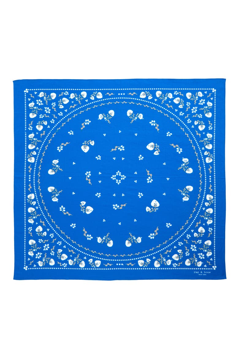 Floral Western Bandana, Alternate, color, BLUE FLORAL