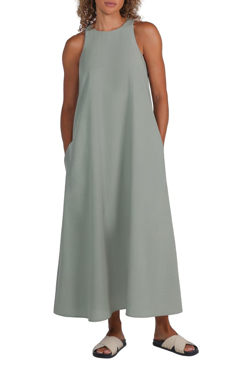 matty m. Alden Maxi Dress, Main, color, Sage