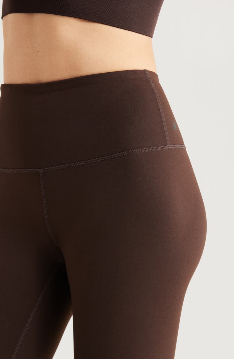 Zella Live In High Waist 7/8 Leggings, Alternate, color, Brown Mole