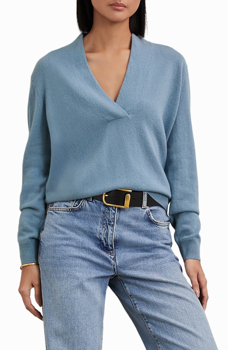 Reiss Mia Relaxed Fit Sweater, Alternate, color, Blue