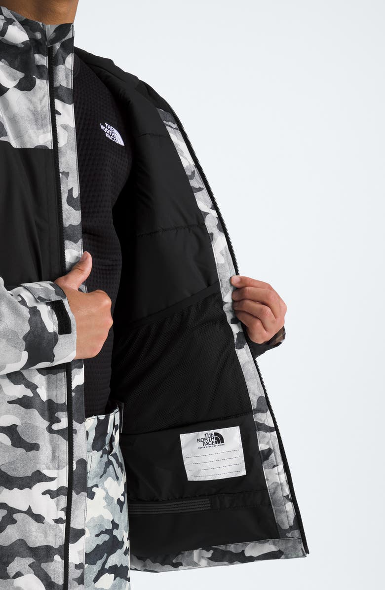 The North Face Kids' Freedom Water Repellent Insulated Recycled Polyester Jacket, Alternate, color, Smoked Pearl Tnf Camo