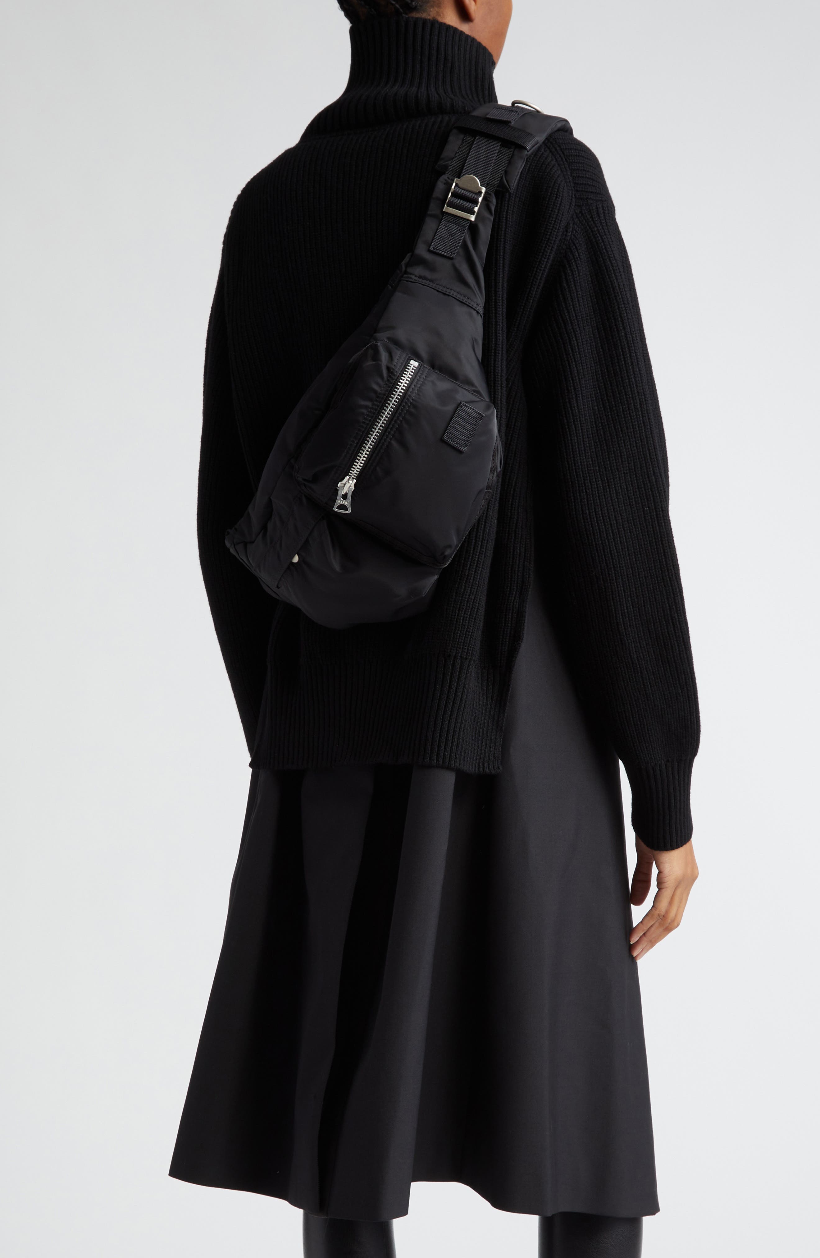 Sacai Porter Nylon Belt Bag, Alternate, color, 