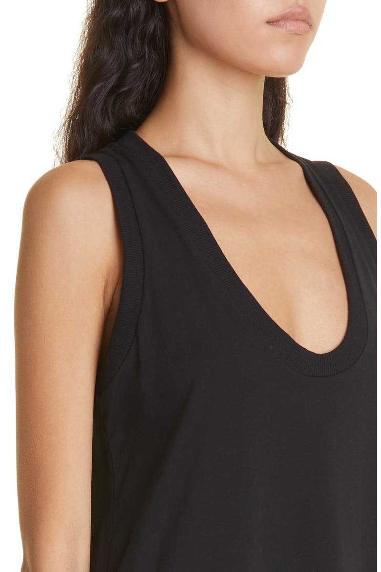 Jersey Tank Dress, Alternate, color, BLACK