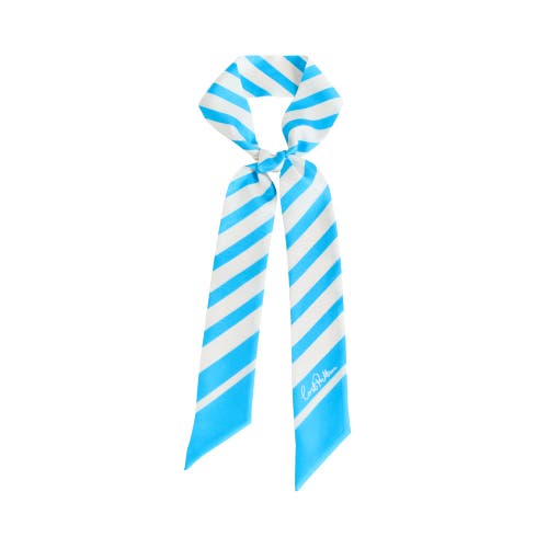 Lost Pattern Nyc "la Mariniere" Silk Skinny Scarf In Multi