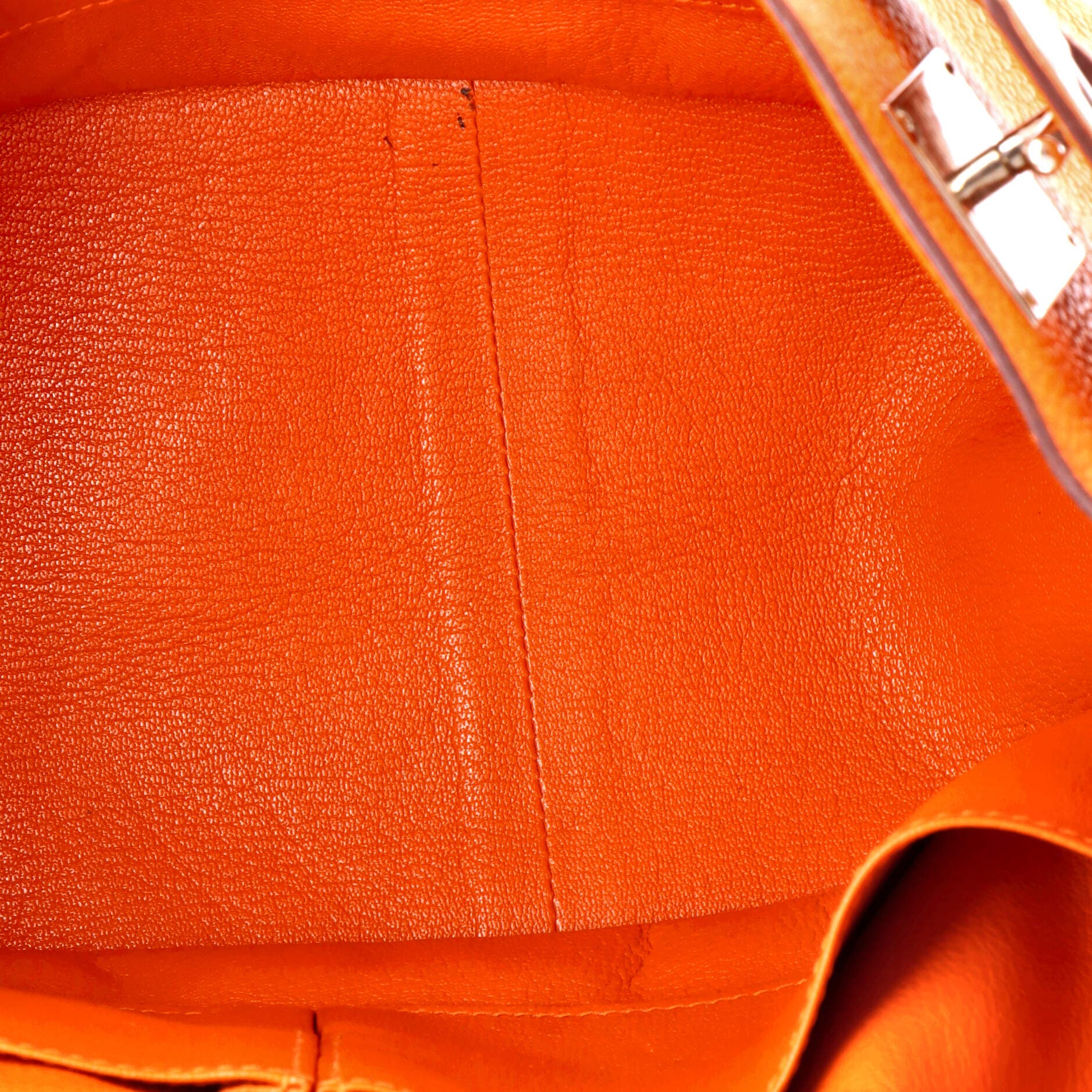 Pre-Owned Hermes Jypsiere Bag Clemence 34, Alternate, color, Orange H