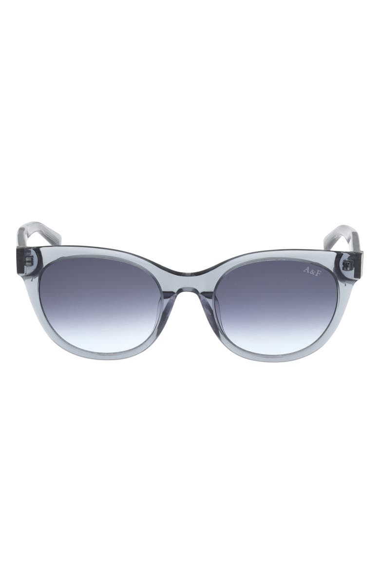 ABERCROMBIE & FITCH 52mm Gradient Cat Eye Sunglasses, Main, color, Grey/ Other / Gradient Blue