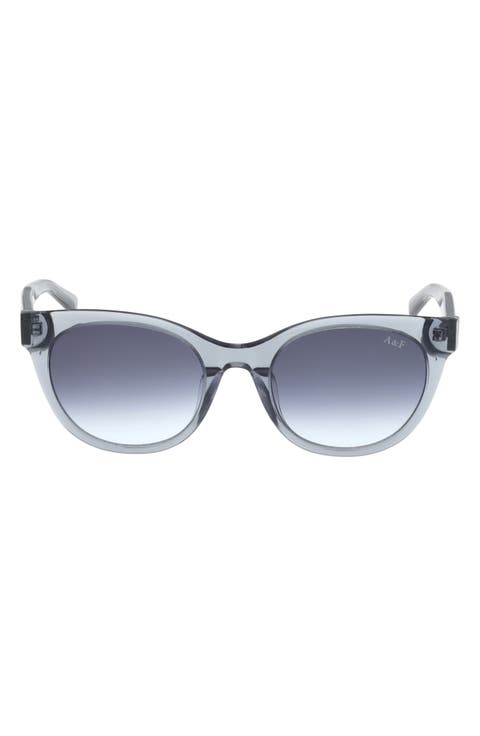 52mm Gradient Cat Eye Sunglasses
