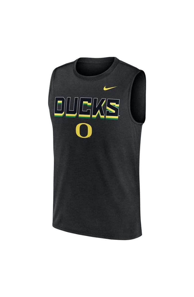 Nike Men's Nike Black Oregon Ducks Primetime Tricode Legend Performance Tank Top, Alternate, color, Black