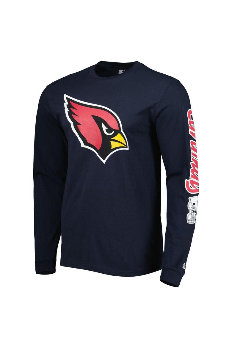 Men's Starter Navy Arizona Cardinals Halftime Long Sleeve T-Shirt, Alternate, color, Navy