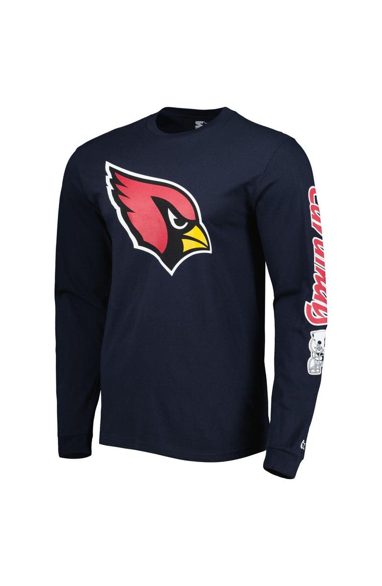 STARTER Men's Starter Navy Arizona Cardinals Halftime Long Sleeve T-Shirt, Alternate, color, Navy