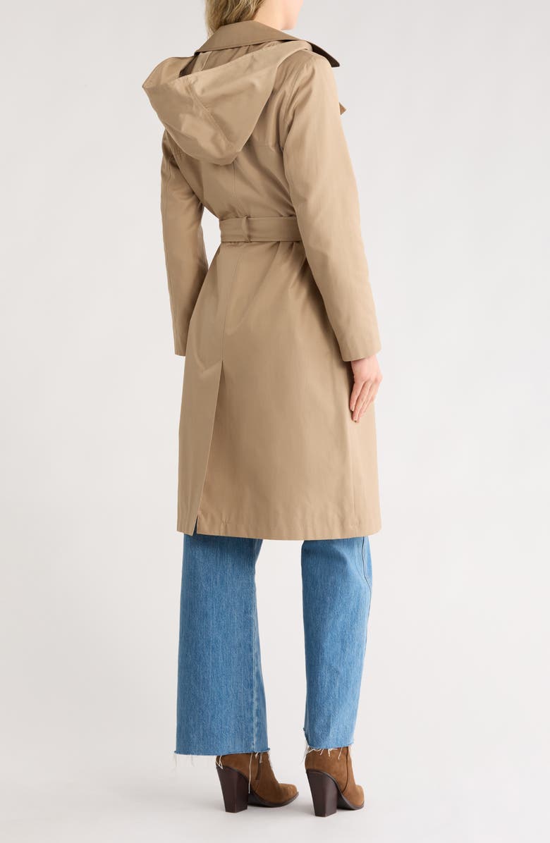 Sam Edelman Double Breasted Trench Coat, Alternate, color, Sand