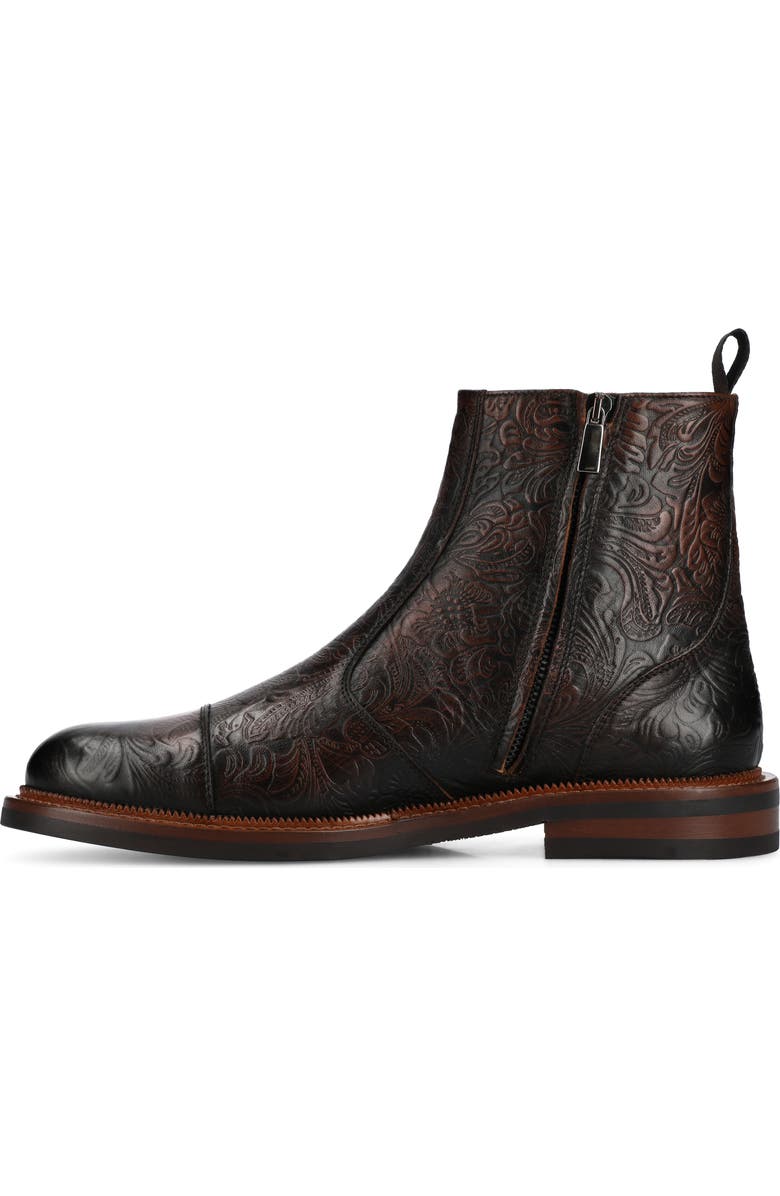TAFT Men's Lewis Side-zip Boot, Alternate, color, Brown Floral