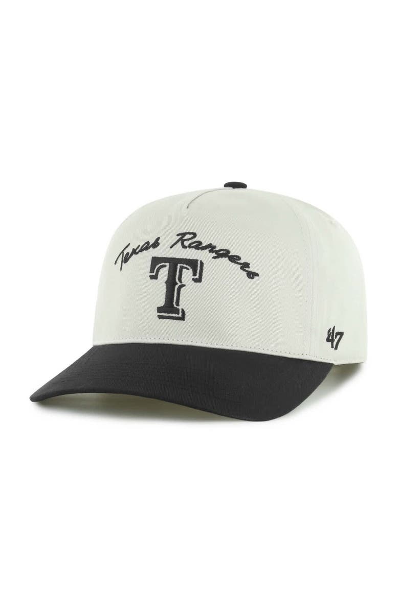 '47 Men's '47 Cream Texas Rangers Stable Hitch Adjustable Hat, Main, color,