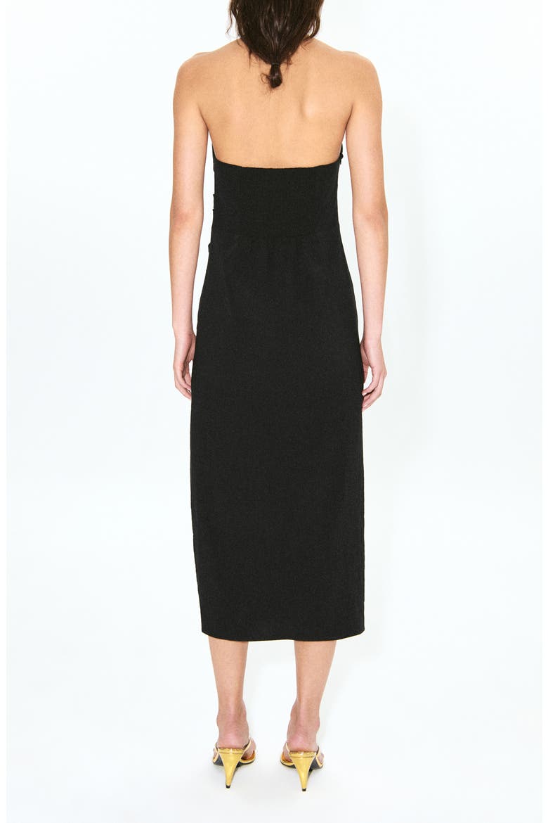 Starring Hailey Bieber Lola Halter Neck Dress, Alternate, color, BLACK