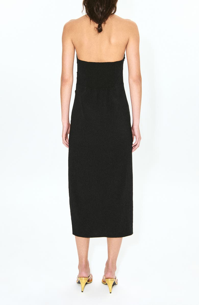 MANGO Featuring Hailey Bieber Lola Halter Neck Dress, Alternate, color,