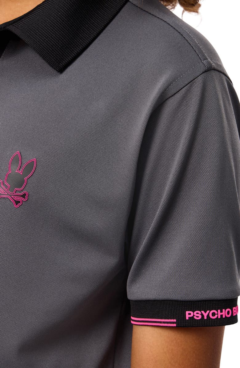 Psycho Bunny Kids' Edmonds Sport Polo, Alternate, color, Blackened Pearl