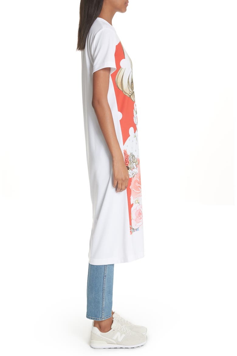 Manga Print T-Shirt Dress, Alternate, color, L3 PATTERN