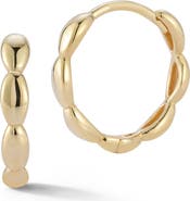 Ember Fine Jewelry Beaded Huggie Hoop Earrings