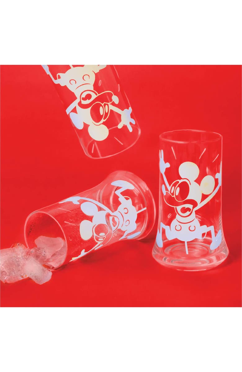 JoyJolt Set of 4 - Mickey Mouse<sup>®</sup> Highball Glass, Alternate, color, 