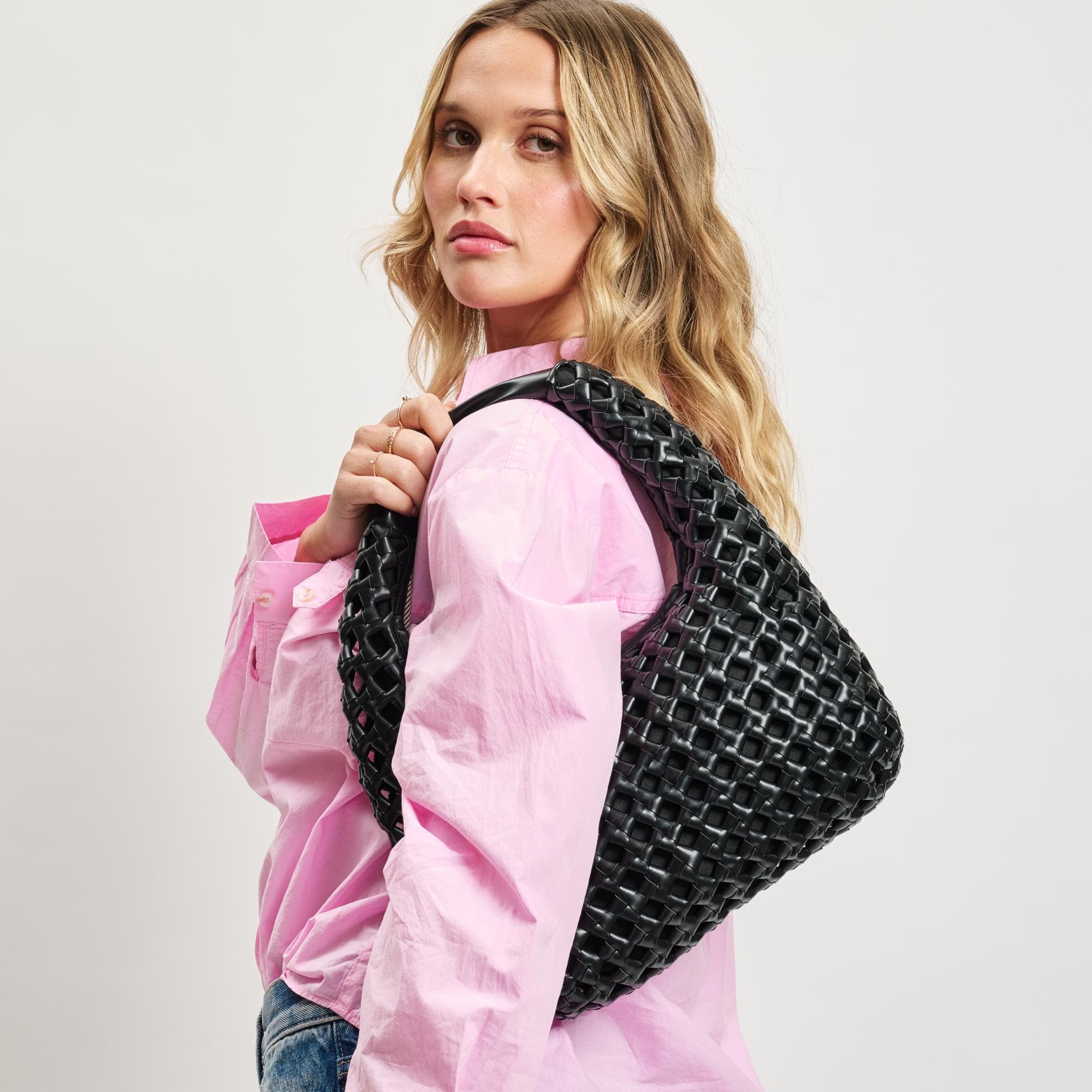 MODA LUXE Richelle Hobo, Alternate, color, Black